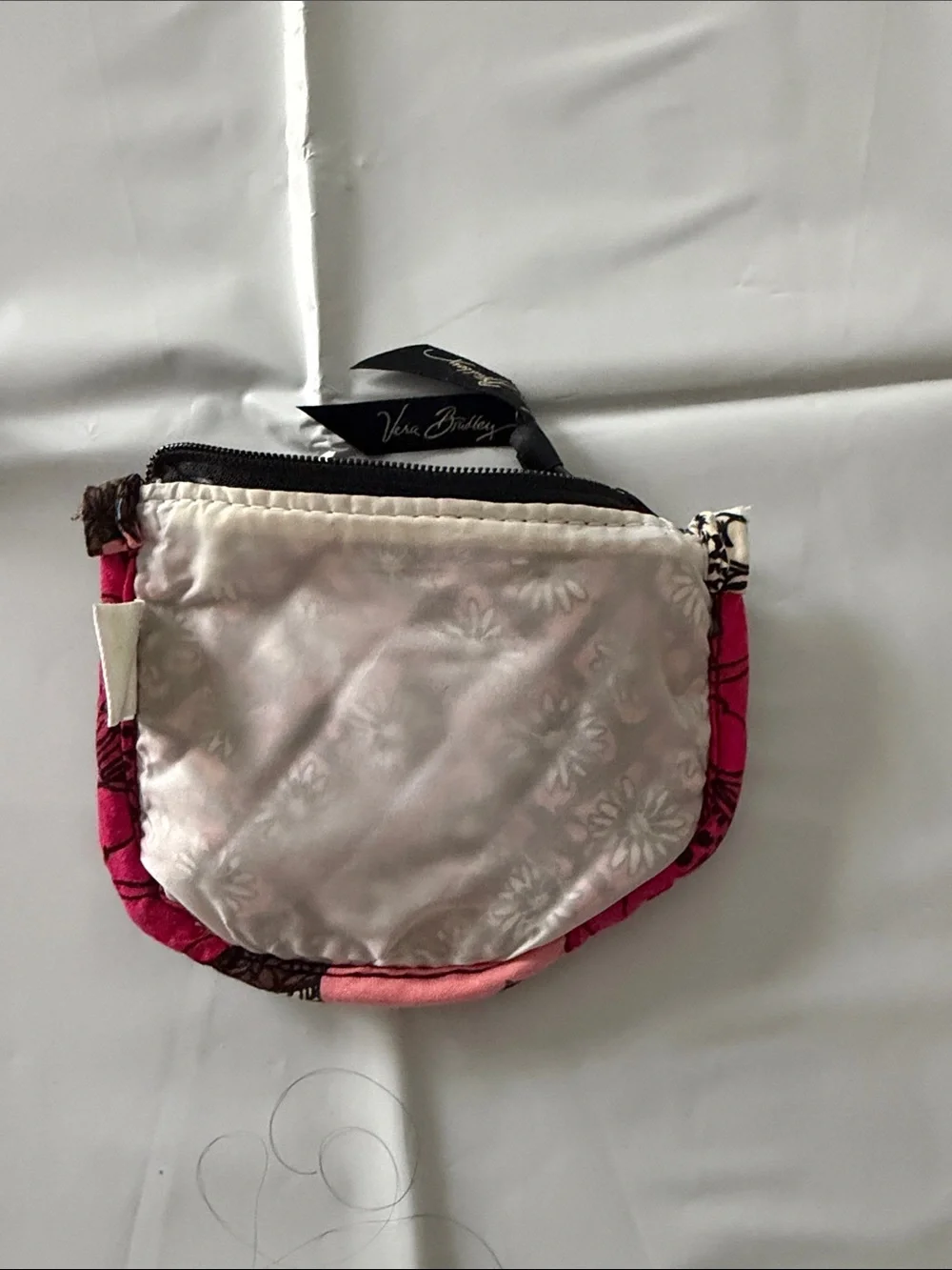 Vera Bradley Pink Floral Quilted Cosmetic Pouch Duo